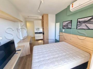 Apartamento · 24m² · 1 Quarto · Studio disponível para locação na região Central de SP totalmente mobiliado contendo 24m² e 1 dorm.