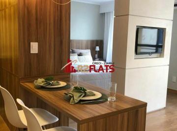 Apartamento · 34m² · 1 Quarto · 1 Vaga · Flat com ótimo preço no bairro Moema. Confira!