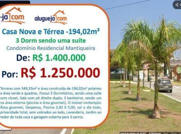 787c43462149e1cd70c0161706985d6c72bb0492 · Casa com 3 dormitórios à venda, 194 m² por R$ 1.250.000,00 - Condomínio Residencial Mantiqueira - Sã