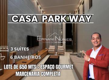 Foto 01 · Casa no Park Way Quadra 1 composta por 3 suítes 6 banheiros lote de 650 mt e lazer NÃO FINANCIA