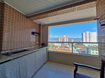Apartamento de 2 quartos, Praia Grande · Apto 2 quartos (1 suite), varanda gourmet com vista livre - Ocian, Praia Grande