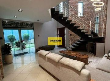 Casa · 295m² · 3 Quartos · 4 Vagas · Sobrado de Alto Padrão à Venda com 3 Dormitórios, 295m² – Jordanópolis – São Bernardo do Campo/SP