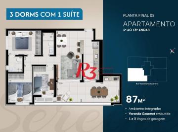 ea81c3113616df17722597b1dc918377f09531ce · Apartamento à venda, 87 m² por R$ 1.403.654,40 - Ponta da Praia - Santos/SP