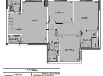 202507250936355253.jpg · Apartamento para Venda em Barueri, Jardim Iracema/Aldeia, 3 dormitórios, 1 suíte, 2 banheiros, 3 vag