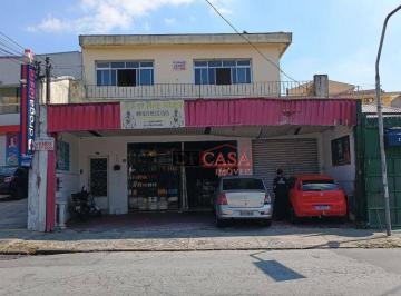 0eba423333a98c487f2f7606e959a77063952074 · Sobrado com 4 salas comérciais, 1 salão comercial, 3 banheiros e uma casa com 2 quartos, 1 sala 350