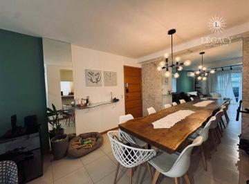Sala de Jantar · Apartamento mobiliado de 3 quartos para locação - Ilhas do Lago - Asa Norte - Brasília