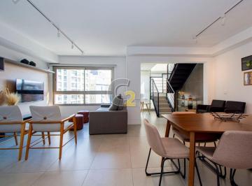Apartamento · 87m² · 2 Quartos · 2 Vagas · Cobertura Duplex á venda no Jardim Paulista, 2 suítes e 2 vagas de garagem.