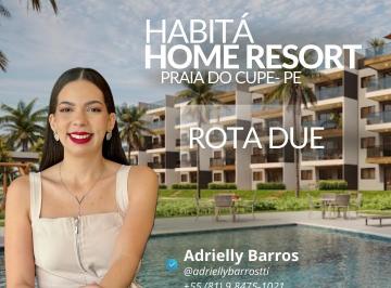 Apartamento de 2 quartos, Ipojuca · Imóveis da ROTA DUE | Habitá Home Resort Beira-mar na Praia do Cupe