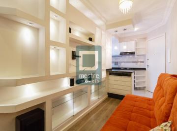 Apartamento · 40m² · 1 Quarto · 1 Vaga · Apartamento mobiliado com 1 quarto e 1 vaga no Portão