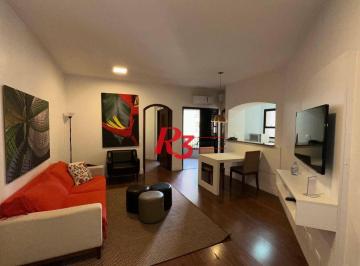 e8e0ca0cb69ab83811f30898a9e2c5506287ef52 · Flat com 1 dormitório, 48 m² - venda por R$ 480.000,00 ou aluguel por R$ 4.500,02/mês - Gonzaga - Sa