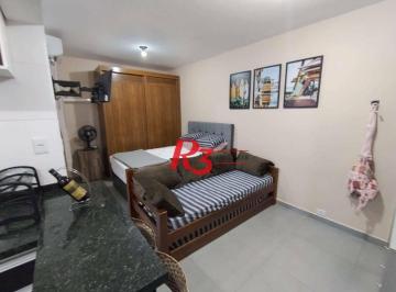 01dd10ace721aff7c749e527ffb5658547bb89c5 · Studio com 1 dormitório à venda, 34 m² por R$ 310.000,00 - Ponta da Praia - Santos/SP