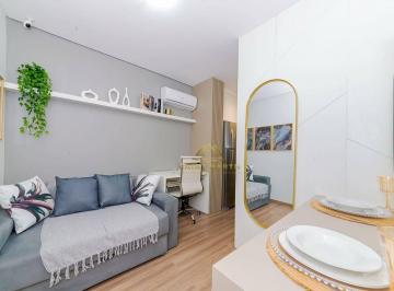 Living · Studios a partir de 25 m² à venda, partindo de R$ 283.906 - Boa Vista - Curitiba/PR