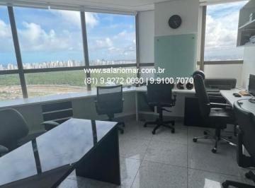 Foto 01 · Aluguel de Sala Comercial de Alto Padrão no Empresarial Rio Mar Trade Center, Pina, Recife-PE: 1 Sal