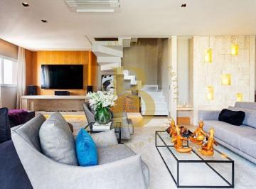 Apartamento · 280m² · 3 Quartos · 4 Vagas · Cobertura á venda com 280 m², 3 suítes e 4 vagas no Campo Belo.