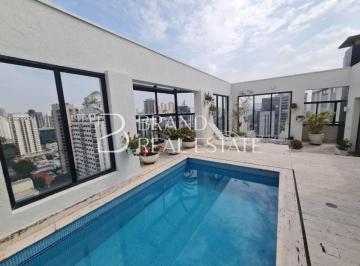 Apartamento · 389m² · 4 Quartos · 5 Vagas · Cobertura com espaço gourmet, linda vista, localizada no Campo Belo.