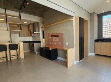 Apartamento · 44m² · 1 Quarto · 1 Vaga · Studio Moderno Totalmente Mobiliado, 1 vaga e com 44m² em Moema em andar Alto!