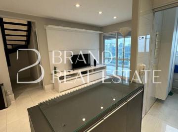 Apartamento · 84m² · 1 Quarto · 2 Vagas · Cobertura Duplex no Brooklin | 84m² | 1 suíte | 2 vagas | Mobiliada