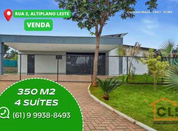 Casa · 350m² · 4 Quartos · 4 Vagas · Venda, Casa térrea, 4 suítes, semi mobiliada em Condomínio Fechado, Rua 3, Altiplano Leste