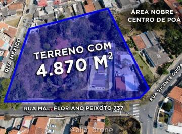 282a298aadea1ec602c4fb6248fa6edc2a920606 · Terreno à venda, 4870 m² por R$ 8.800.000,00 - Centro - Poá/SP