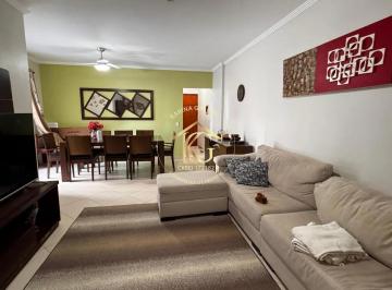 Apartamento · 110m² · 3 Quartos · 2 Vagas · 3 dormitórios com 1 suíte e vista mar no bairro do Canto do Forte/Praia Grande