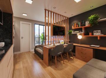 Living studio · Studio de 23.43m² no bairro Bacacheri, com 1 quarto, 1 banheiro e 1 vaga de garagem