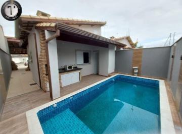 Foto 01 · Casa nova 3 quartos com piscina a venda Itanhaém, São Paulo, bairro Gaivota, sendo 1 dos quartos suí