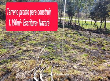 Terreno , Nazaré Paulista · Lote 1183 m², plano,sem árvores,vista linda p/serra,9km do centro Nazaré,pronto