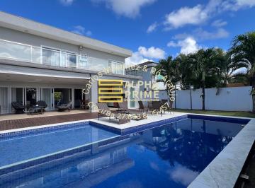 Casa de 4 quartos, Camaçari · Casa a venda em Alphaville Litoral Norte, 4 suítes, moderna, Porteira Fechada.