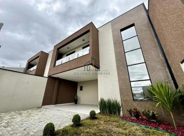 Casa · 150m² · 3 Quartos · 2 Vagas · EXCELENTE SOBRADO DE ESQUINA ALTO PADRÃO EM SÃO JOSÉ DOS PINHAIS.