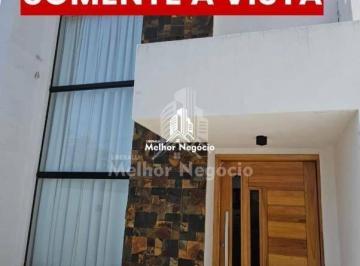 Casa · 100m² · 2 Quartos · 2 Vagas · SOMENTE À VISTA - Casa à venda com 2 quartos em Hortolândia.