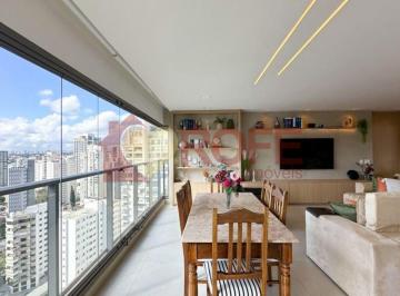 Apartamento · 143m² · 3 Quartos · 2 Vagas · Apartamento Mobiliado 143 m², 3 Suítes, 2 Vagas Bairro Campo Belo, Sol da Manhã ? Pronto para Morar