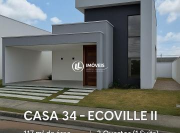Casa · 117m² · 3 Quartos · 2 Vagas · 🏡 Casa Nova à Venda no Ecoville II Parnamirim/RN | 3 Quartos (1 Suíte) | 117m²