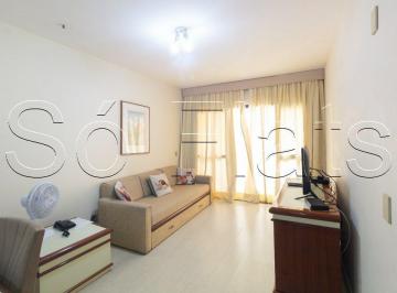 Apartamento · 38m² · 1 Quarto · 1 Vaga · Flat disponível para locação mobiliado com 1 dormitório e sala no Jardins
