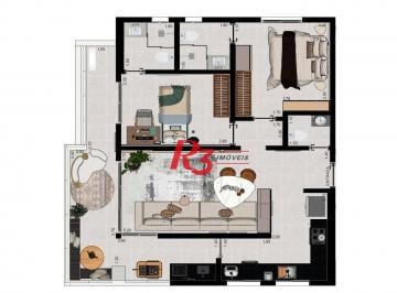 c8b5a96436036a30c365278fe1cb0907eafca8c2 · Apartamento à venda, 89 m² por R$ 1.090.000,00 - Aparecida - Santos/SP