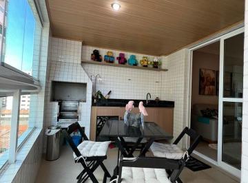 Apartamento de 2 quartos, Praia Grande · APARTAMENTO 02 QUARTOS NA AVIAÇÃO, SEMIMOBILIADO, SACADA GOURMET.