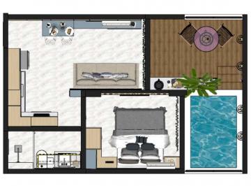 Apartamento de 1 quarto, Ipojuca ·  Apartamento com Piscina Privativa – Makadamia Beira Mar 