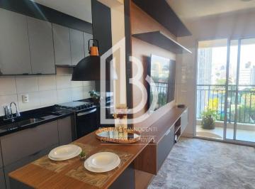 Apartamento · 48m² · 1 Quarto · 1 Vaga · Apartamento mobiliado com 1 suíte e varanda no Jardim Olavo Bilac – 45m²