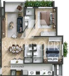 Apartamento · 51m² · 1 Vaga · APARTAMENTO 1 DORMITÓRIO EM CANELA