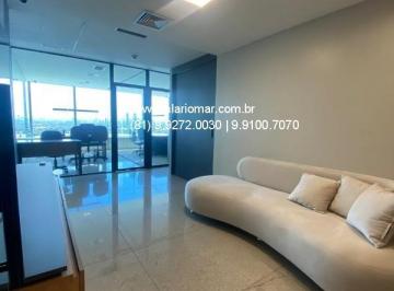 Foto 01 · Sala Comercial para Locação no Pina, Recife-PE  101,18m², 2 Banheiros, 3 Vagas de Garagem  Empresari
