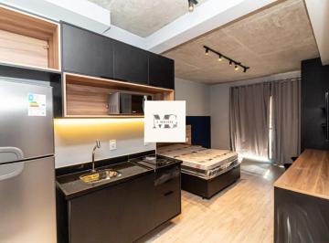 Foto 01 · Apartamento para Venda ou Locação em Moema  São Paulo - Indianópolis, 1 Quarto, 1 Suíte, 1 Sala, 28 