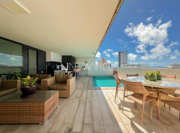 Apartamento · 440m² · 4 Quartos · 4 Vagas · Cobertura à venda no Edf. Maria Antônia, em Boa Viagem – 440m², 4 quartos, piscina privativa e vista