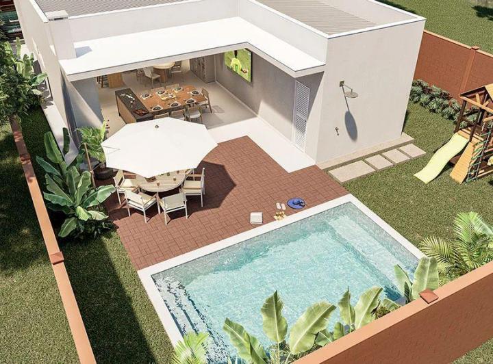 Imóvel novo horizontal , Brasília · Casa Alto Padrão Condomínio Fechado Jardim Botânico - Casas Le Jardim