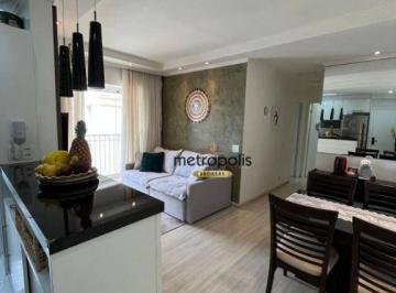 Sala · Apartamento com 2 dormitórios à venda, 62 m² por R$ 690.000,00 - Jardim São Caetano - São Caetano do