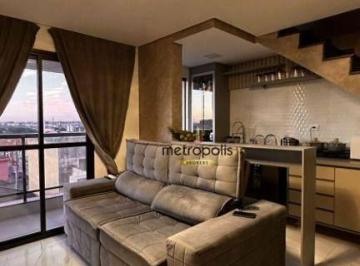 Sala · Cobertura à venda, 88 m² por R$ 615.000,00 - Cidade São Jorge - Santo André/SP