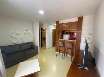 Apartamento · 42m² · 1 Quarto · 1 Vaga · Flat mobiliado com 42m² com quarto, sala, cozinha completa e banheiro, a 200 m da Av. Paulista.