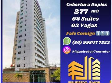 Apartamento de 4 quartos, Teresina · Cobertura Duplex - Edifício Solar de Fátima - Fátima - Zona Leste - Financiável