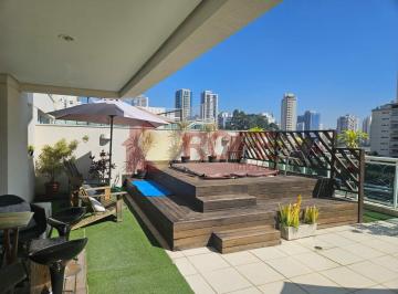 Apartamento · 119m² · 1 Quarto · 2 Vagas · Apartamento Garden 120 m2 Campo Belo - Área externa com Jacuzzi