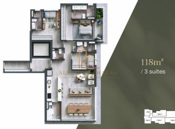 Apartamento · 118m² · 3 Quartos · 3 Vagas · Bosque Alphagran