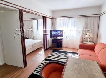 Apartamento · 28m² · 1 Quarto · 1 Vaga · Localizado no Jardins Flat 1 Suíte 1 Vaga de Garagem 28m² mobiliado com serviços e lavanderia.