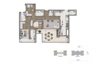Apartamento · 134m² · 4 Quartos · 2 Vagas · Apartamento de alto padrão à venda em São Paulo-SP, Jardim das Acácias: 4 quartos, 3 suítes, 4 banhe